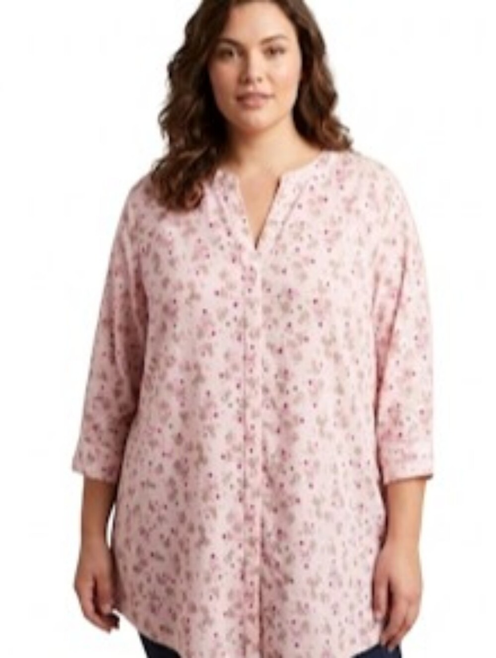 Lane Bryant Blouse Pink with Flowers Size 26/28 NWT